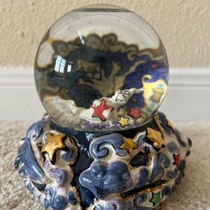 Vintage Boo Globe with Ghosts for 2003 - Blue Sky & Clayworks